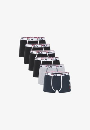 Fila, BOXER 6 PACK - Boxers - black grey navy