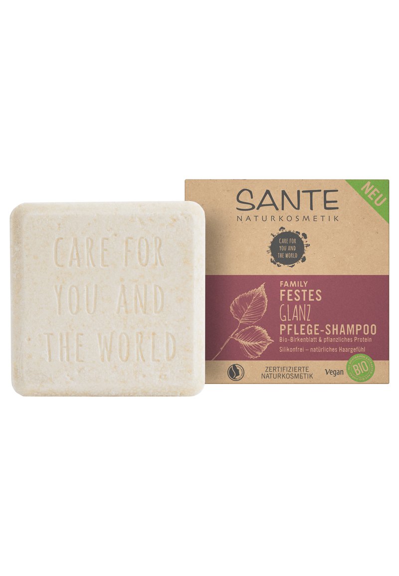 Sante SHINE SOLID CARE-SHAMPOO ORGANIC BIRCH LEAF & PLANT-BASED PROTEINS - Shampoo