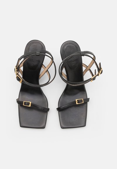 Wandler GAIA STRAPPY - Wedge sandals - black