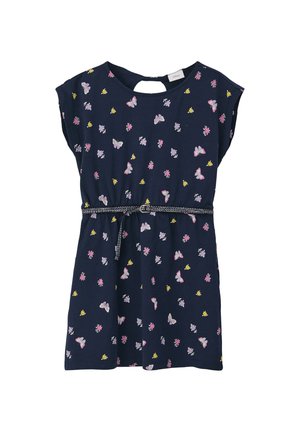 MIT ALL-OVER - Jerseykleid - navy