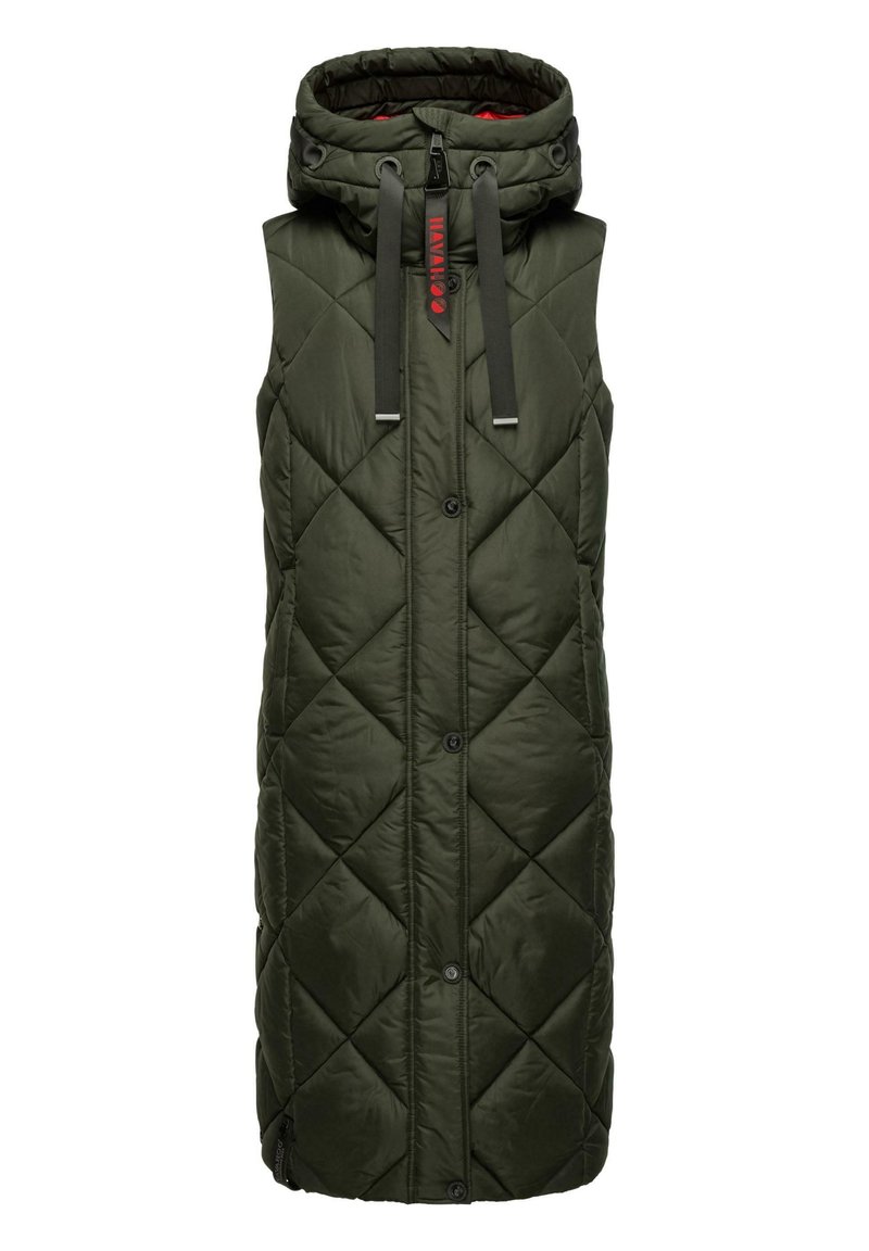 Navahoo - SCHNUCKEL - Bodywarmer - dark olive, Vergroten