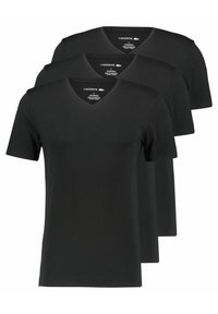 Lacoste - TEE 3 PACK - Aluspaita - schwarz Pienoiskuva 1