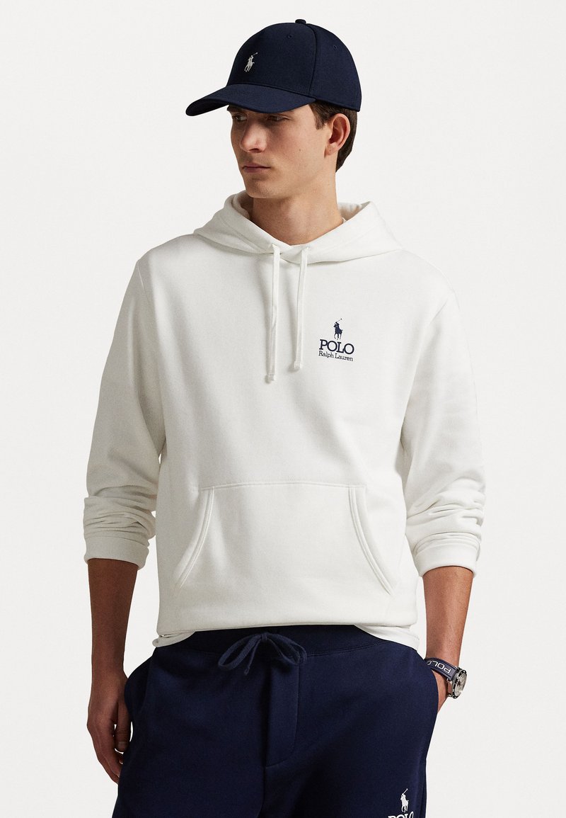 Polo Ralph Lauren LOGO FLEECE HOODIE - Džemperis su gobtuvu - white