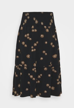 EVERLY TIERED FLARE SKIRT - Áčková sukně - black