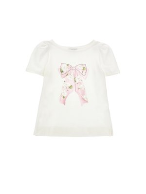 Monnalisa Print T-shirt - panna/rosa