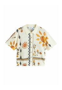 Next COLLARED SHORT SLEEVE - Skjortebluser - abstract sunshine