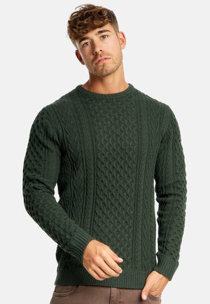 INDICODE JEANS INBELLIN - Strickpullover - army