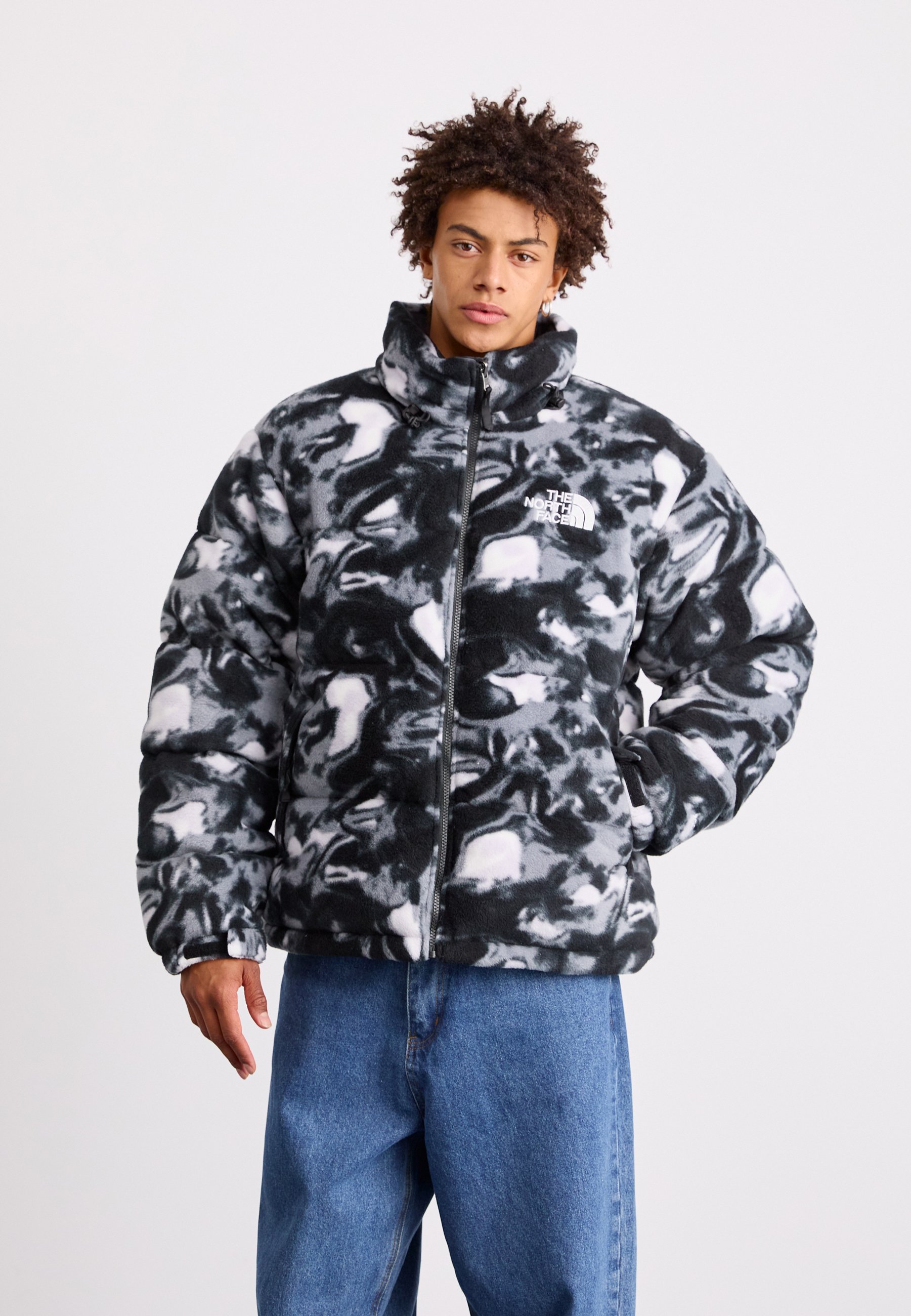 The North Face NUPTSE JACKET - Down jacket - black liquid/black 