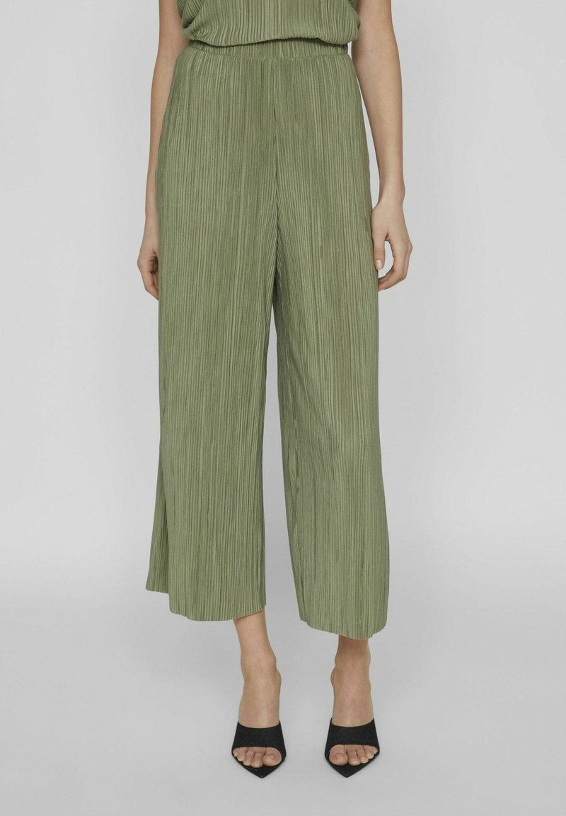 VILA - VIPLISA CULOTTE  NOOS - Bukse - oil green, Forstørre