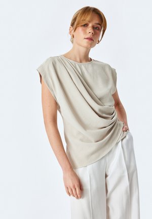 ASYMMETRIC - Blouse - brown