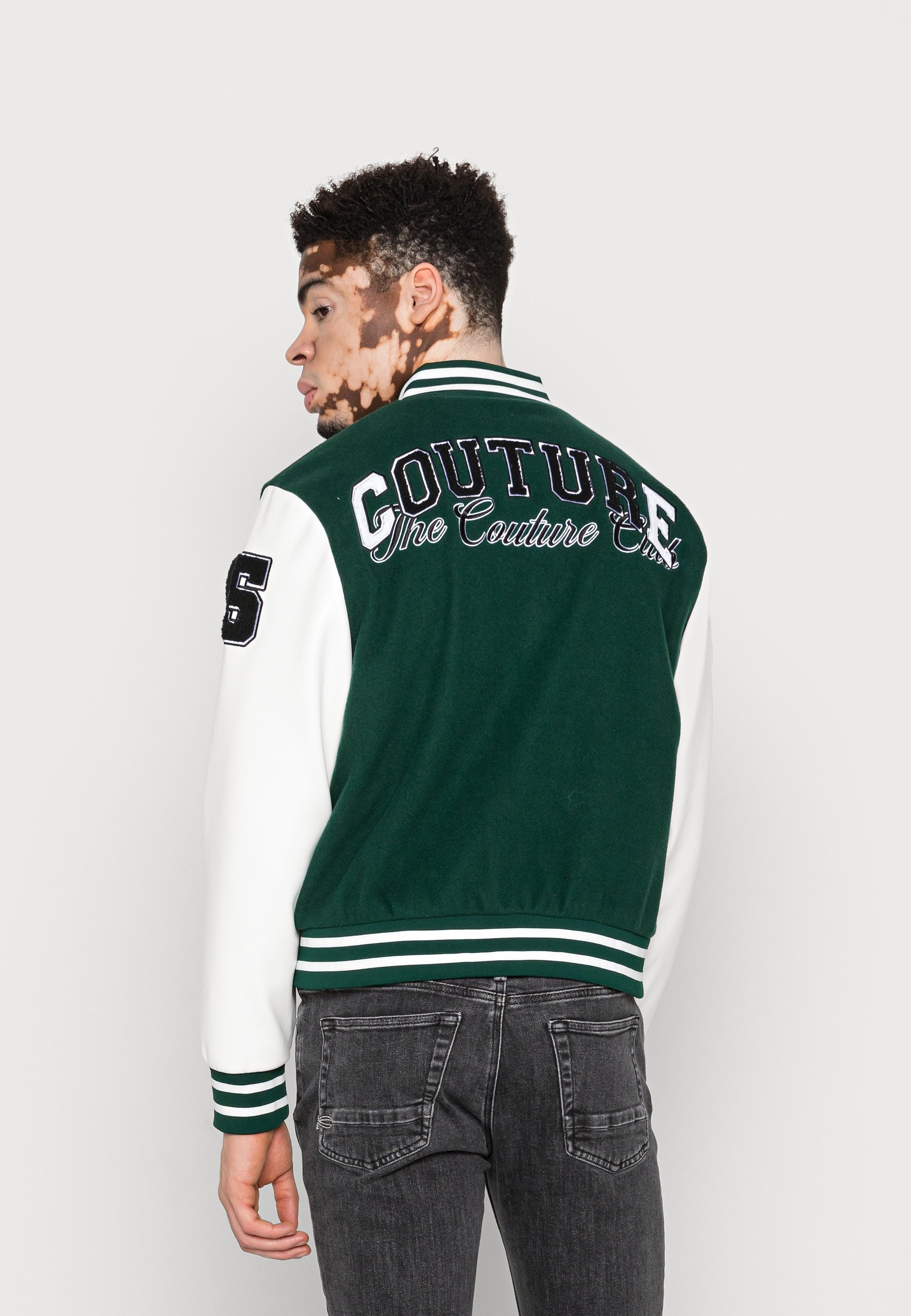 The Couture Club VARSITY FELTED BOMBER JACKET - Bomberjacks - green/groen -  Zalando.be