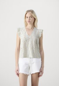 Selected Femme SLFCHIARA - T-shirt con stampa - snow white
