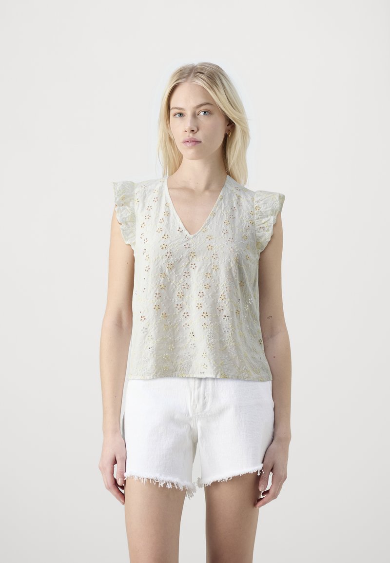 Selected Femme SLFCHIARA - T-shirt con stampa - snow white