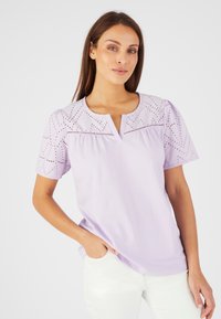 Damart BRODERIE ANGLAISE  - Camiseta estampada - mauve