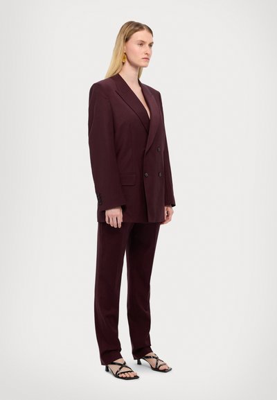 Filippa K DOUBLE BREASTED - Blazer - burgundy