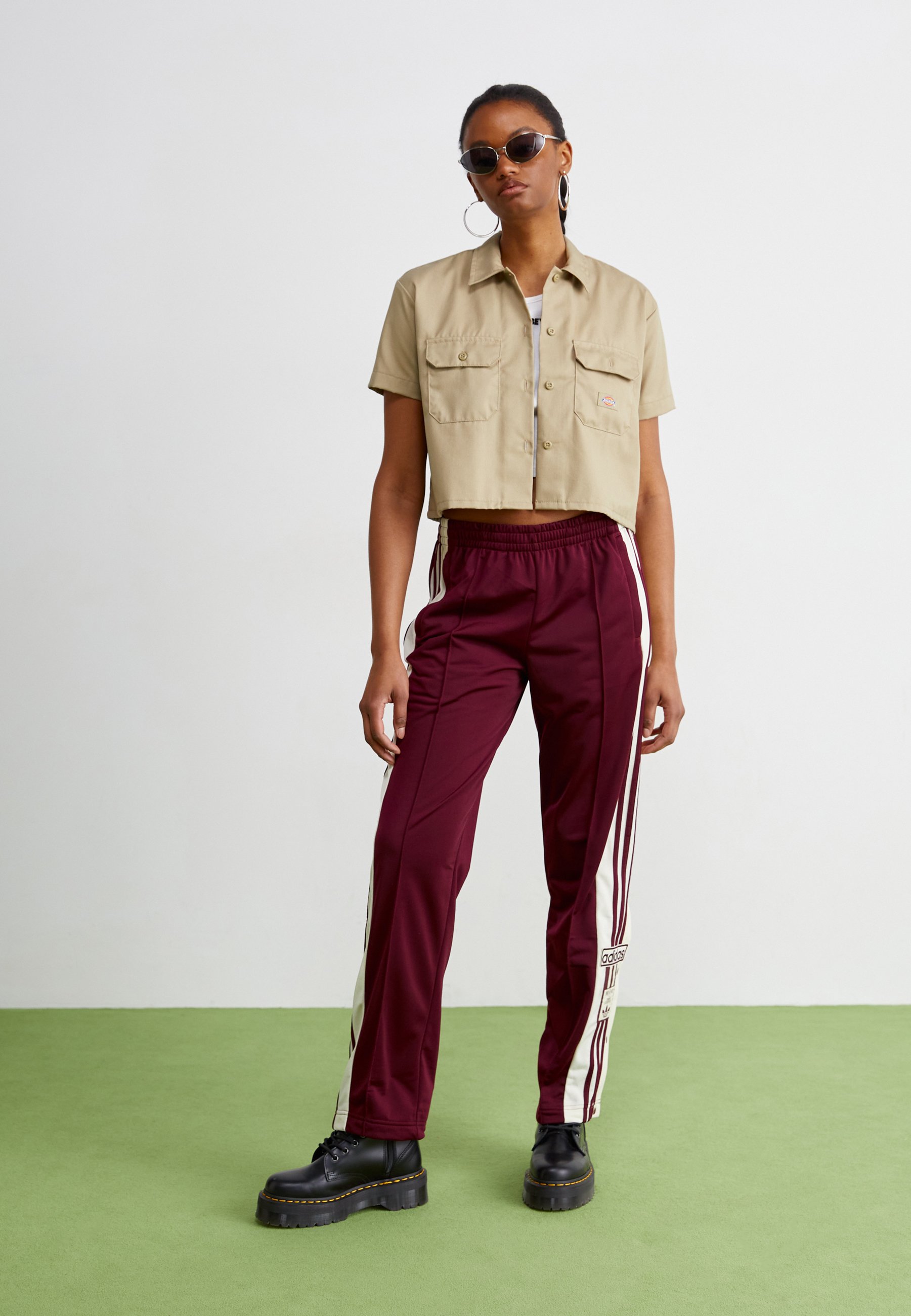 adibreak track pants maroon