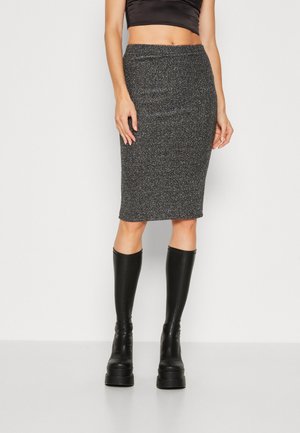 WAL G. PARTY ROYAL GLITTER MIDI SKIRT - Puzdrová sukňa - silver