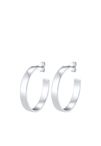 Elli Orecchini A Cerchio Ovali Geo Basic - Argento 925, Design Trendy E Minimal, Lucidi E Antiossidanti - 2