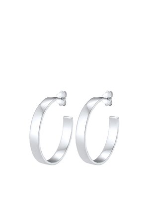 CREOLE BASIC GEO TREND BLOGGER REDONDO - Ohrringe - silver coloured