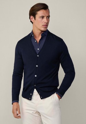 Hackett London Cardigan - midnight blue