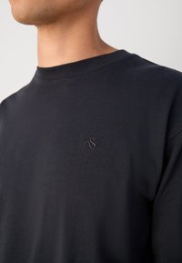 Scotch & Soda LOGO - Top s dlouhým rukávem - anthracite