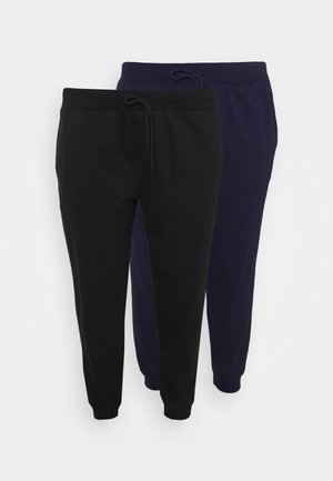 2er PACK - SLIM FIT JOGGERS - Treniņtērpa apakšdaļas - black/blue