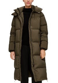 s.Oliver BLACK LABEL MIT STEPPUNG - Sulemantel - olivgrün