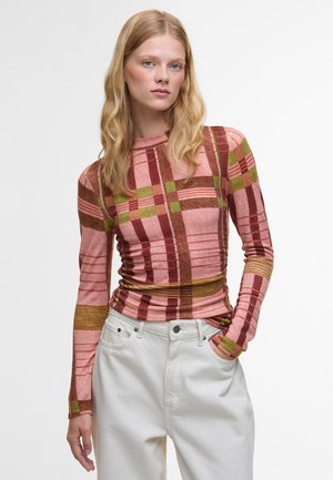 Barbour BARBOUR FARM RIO THALITA LONG SLEEVE KNITTED TOP - Džemper - pink
