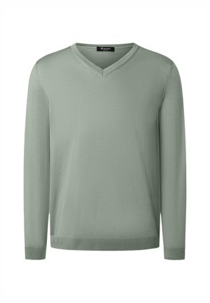 MAERZ Muenchen PULLOVER V-AUSSCHNITT - Strickpullover - foggy teal