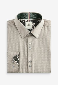 Next TEXTURED TRIMMED - Vapaa-ajan kauluspaita - neutral brown