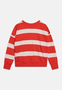 Calvin Klein Jeans STRIPED MODERN COMFORT UNISEX - Felpa - flaming chilly/oatmeal