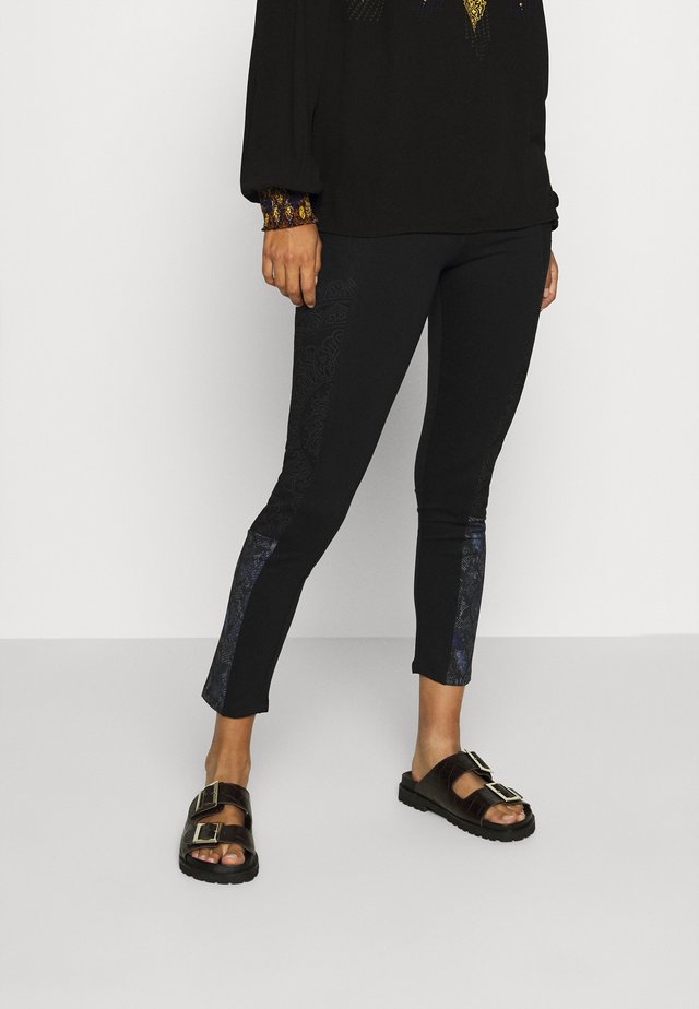 PANT SNAKE LADY - Leggings - Trousers - black