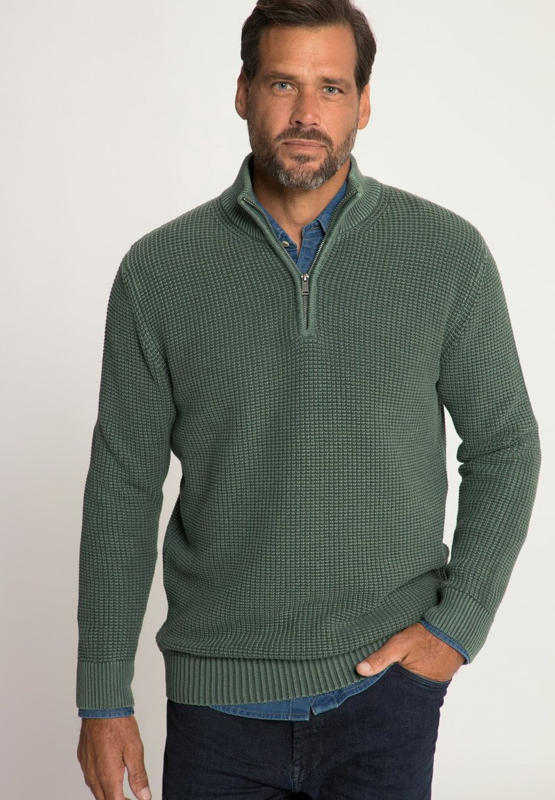 JP1880 Strickpullover - blue-grey