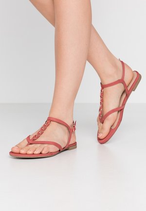 T-bar sandals - pale ruby