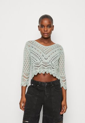 NEW SUN CROPPED  - Strickpullover - jadeite