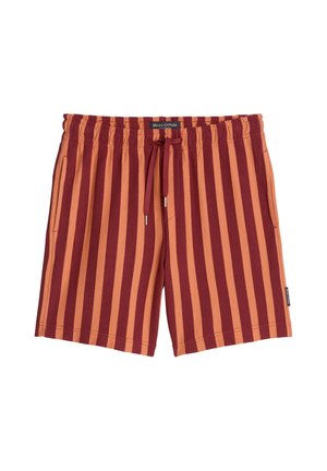 Marc O'Polo, MARC O'POLO DFC JERSEYSHORTS REGULAR MIT FARB-UND STRUKTUR-STREIFEN   - Jogginghose - dark red
