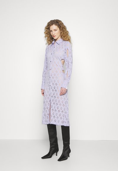 ROKH SLEEVE CUT OUT DETAILED LONG DRESS - Abito in maglia - lavender