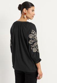 Cellbes of Sweden WITH EMBROIDERY - Blouse - black beige