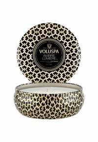 Voluspa - 3-WICK DECORATIVE TIN AMBRE LUMIERE - Doftljus - black Miniatyrbild 1