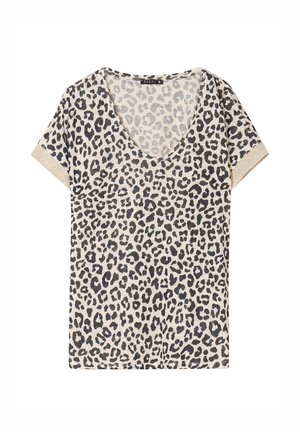 Breal MIT KURZEN ÄRMELN - T-shirt con stampa - sable