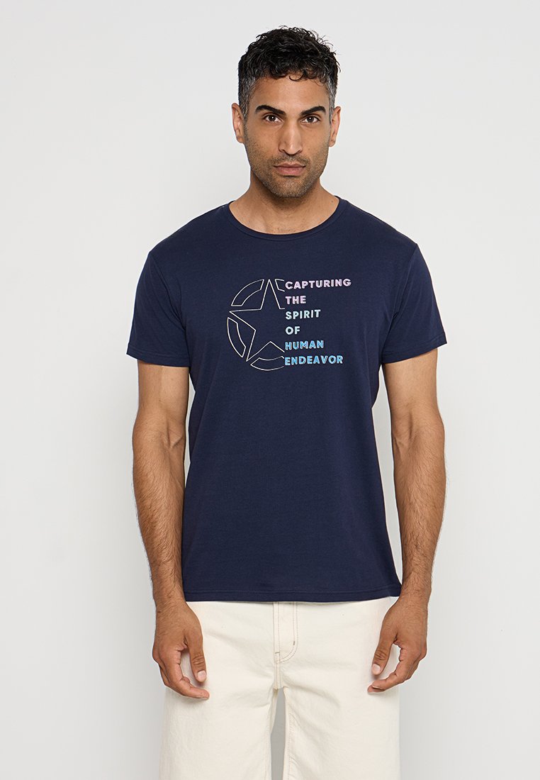 Jeep T-shirt print blauw