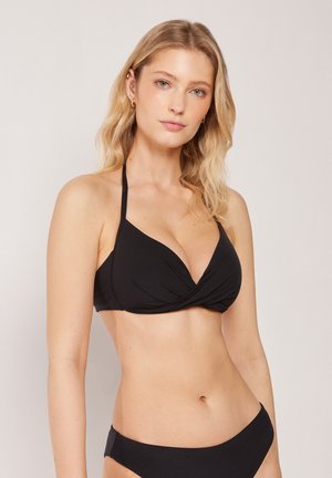 Calzedonia, PREMIUM FIT TRIANGLE - Haut de bikini - black