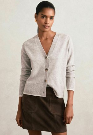 REGULAR FIT - VIDA MINI PATCH POCKET  - A-lijn rok - chocolate brown