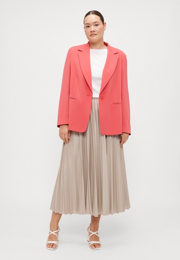 MURANO - Pleated skirt - sand2