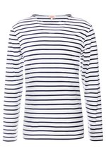 Maglietta A Maniche Lunghe Armor-lux Marini&egrave;re Ploz&eacute;vet - Uomo, 100% Cotone, Stile Marinaio