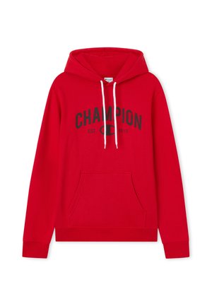 Champion, CHAMPION HOODED SWEATSHIRT GRAPHIC SHOP - Felpa con cappuccio - dark red