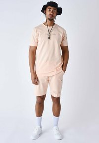 Project X Paris TECHNIQUE À DÉCOUPES - Camiseta estampada - pale peach