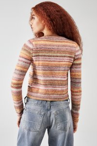 BDG Urban Outfitters SPACE DYE CREW CARDI - Cardigan - rust