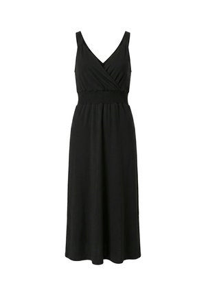 Angel of Style, MIDI JERSEY DRESS, SLEEVELESS, WRAP STYLE - Hverdagskjole - black