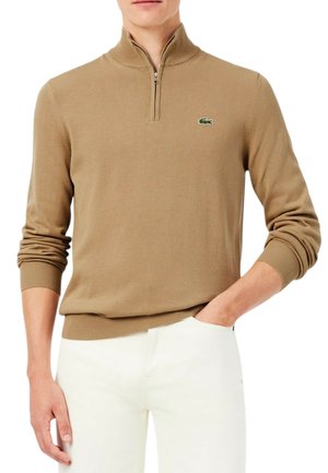 Lacoste, PULLOVER COL SIX - Maglione - mottled beige